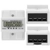 Qoltec Trójfazowy elektroniczny licznik | miernik zużycia energii na szynę DIN | 400V | 100A | LCD | 4P